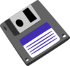 Blank Floppy Diskette Clip Art